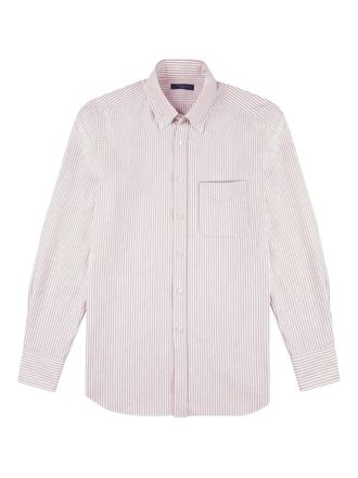 Glanshirt striped oxford cotton shirt - White