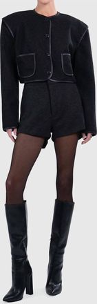 Parentezi Lea Cape Jacket In Black