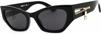 Moschino Ladies Black Cat Eye Sunglasses MOS159S