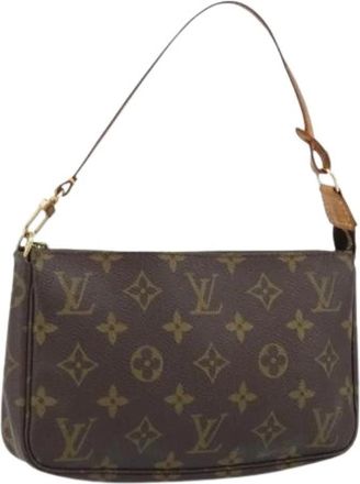 Louis Vuitton Pre-owned Shoulder Bags, female, Brown, Size: ONE SIZE Pre-owned Monogram Pouch