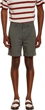 Mason's Chinos Bermuda - Heren - Korte Broeken - Groen - S - Katoen - Korte Broeken