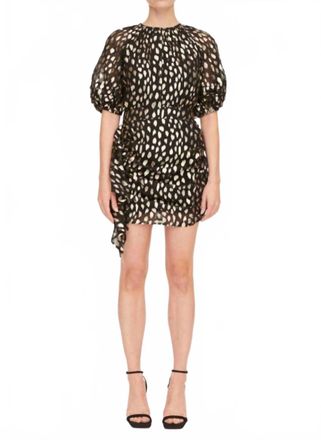 Rhode Resort Dafina Top In Black Gold Metallic