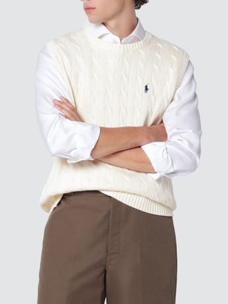 Polo Ralph Lauren Pony Logo Cotton Knit Crewneck Sweater Vest