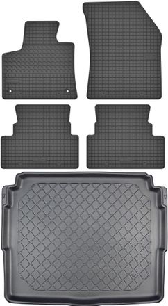 OEM Set Di Tappetini In Gomma Per Auto E Tappetino Per Bagagliaio Per Opel Grandland X Suv Da Ottobre 2017