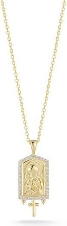 Sphera Milano Mary Cubic Zirconia Pendant Necklace in Gold at Nordstrom Rack