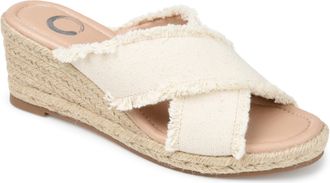 Journee Collection Women & apos;s Shanni Espadrille Wedge Sandals