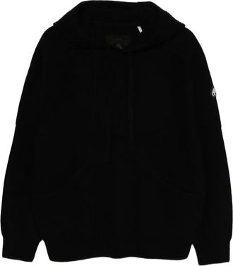 Moose Knuckles Colson pullover hoodie - men - Wool - L - Black