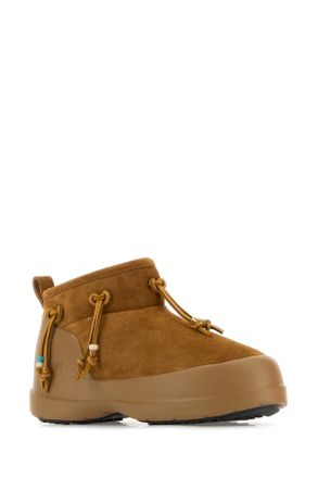 Moon Boot Womens Caramel Suede Luna Low Ankle Boots Cognac Stivali
