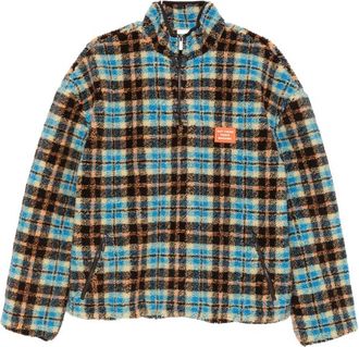 Dr&ocirc;le de Monsieur Check-pattern Fleece Jacket