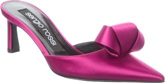 Sergio Rossi Bigoudi Satin Mule