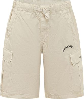 Palm Angels White Logo Shorts