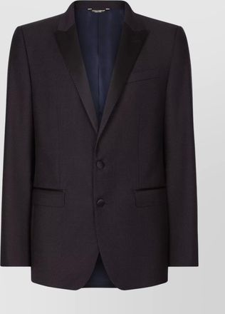 Dolce & Gabbana tailored two piece suit with contrasting lapels
