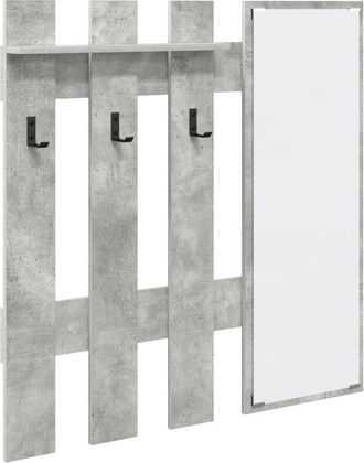 vidaXL Wall-Mounted Coat Rack Concrete grey 100 x 10 x 100 cm Vidaxl