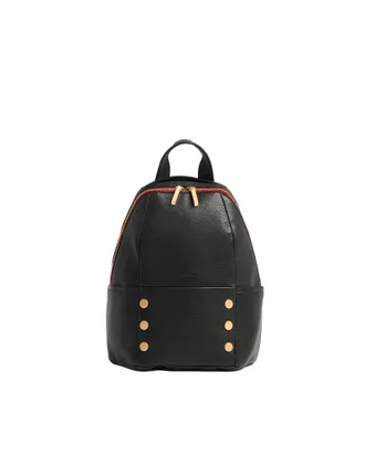 Hammitt Hammitt Hunter Black Brushed Gold Red Zip Med