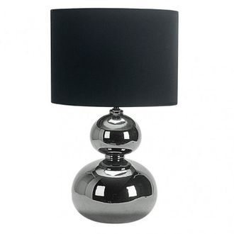 Fabrilamp Sobremesa Ceramica Roa 1xe27 Cromo Pantalla Negra 51x30x30 Cm
