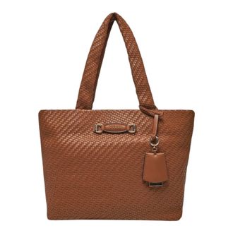 Guess Eco-leather Handbag - female - Guess - Shopping Bags - Brown - ONE SIZE - Bags