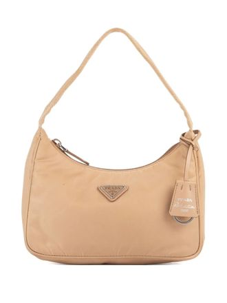 Prada logo-detail shoulder bag - Neutrals