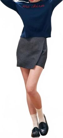 JUMPER 1234 Ma Cherie Crewneck Sweater In Navy