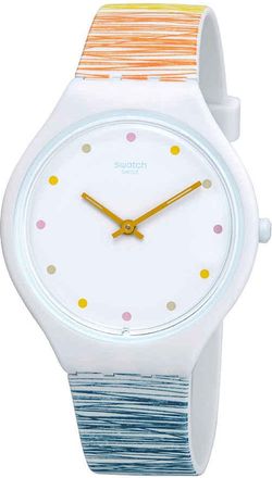 Swatch Skinesquisse White Dial Ladies Watch SVOW103