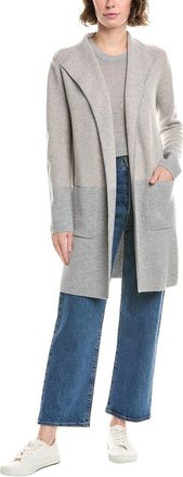 Forté Cashmere Doubleknit Jacquard Cashmere Cardigan