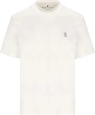 Brunello Cucinelli White Crew Neck T-Shirt