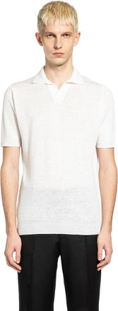 Lardini Cotton Linen Knit Polo