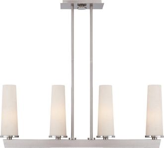 Netlighting Chelsea Loft Contemporary 4 Light Pendant Brushed Nickel