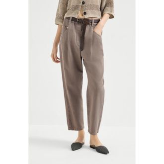 Brunello Cucinelli Five-pocket trousers in Earth at Nordstrom, Size 44 It