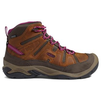 Keen Circadia Mid Leather Textile Womens Ankle Boots - Syrup Boysenberry - Size:UK 7.5