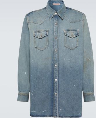 Acne Studios Distressed denim shirt