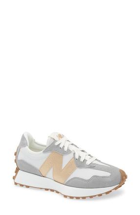 New Balance 327 Sneaker in Grey Matter/Gold Metallic at Nordstrom, Size 10.5