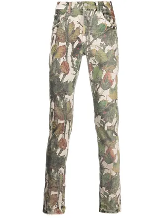 Purple Jeans met camouflageprint - Veelkleurig