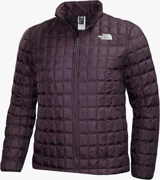 The North Face Thermoball Jacket Mens Blue Quilted Insulated Full Zip KFC597