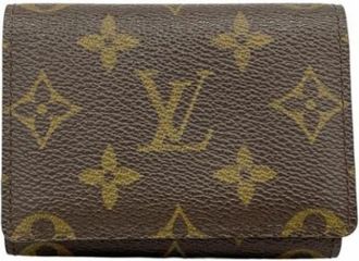 Louis Vuitton Vintage, unisex, Bruin, ONE Size, Pre-owned Vintage Stoffen Portemonnee