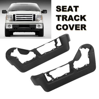 OEM Protector De Rieles De Asiento - Juego De 2 Fundas Negras De Abs Para Ford Mark Lt 2009-2014
