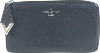 Louis Vuitton Pre-owned M60146 Lange portemonnee (bi-fold) - Dames - Vintage Accessoires - Zwart - ONE Size - Leer - Vintage