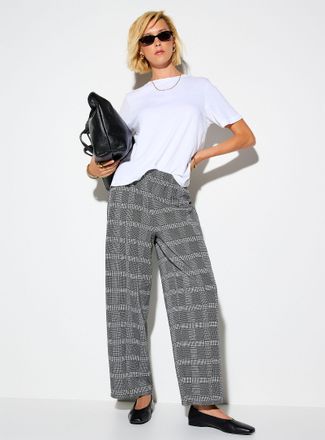 Icone Womens Lightweight barrel-leg elastic-waist pant