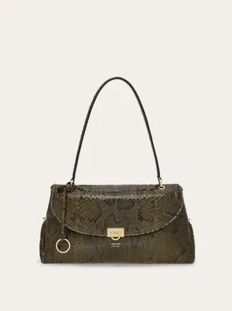 Ferragamo Women Gancini handbag (M) Green