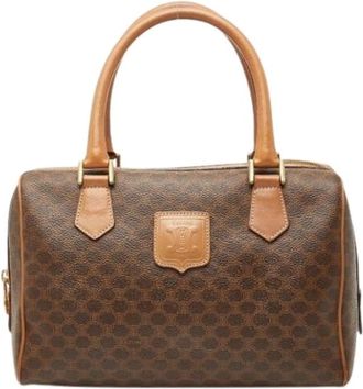 Celine Pre-owned Handbags, female, Brown, Size: ONE SIZE Pre-owned Boston Bag Handbag