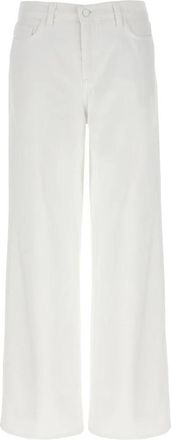 L'agence Alicent High Waist Wide Leg Jeans - Dames - Loose Fit Jeans - Wit - W26 - Katoen - Jeans