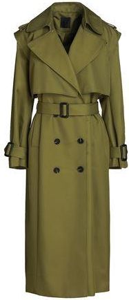 8 by YOOX DOUBLE-BREASTED COTTON TWILL OVERCOAT