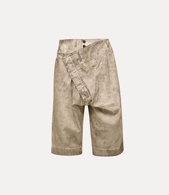 Vivienne Westwood Inferno Shorts Marble Denim Washed-beige 31 Men