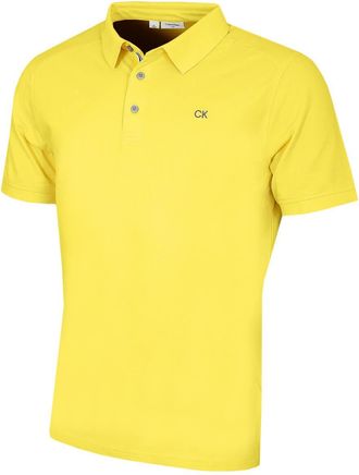 Calvin Klein Mens Campus Sport Polo Shirt - Lemon Sport - XXXXXL