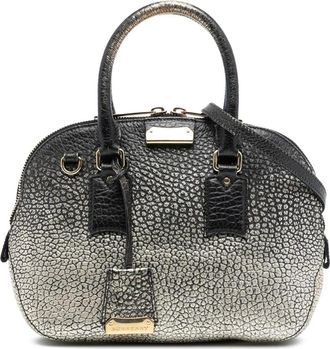 Burberry Pre-owned Handbags, female, Multicolor, Size: ONE SIZE Pre-owned Leather Dome Satchel