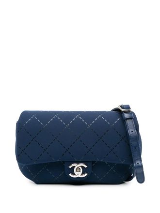 Chanel 2019 Classic Jersey Single Flap shoulder bag - Blue