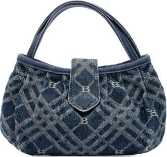 Burberry Pre-owned Burberry Nova Check Denim Handbag Ladies 0VUWSX2IOUX6NMRK