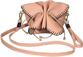Carlos Falchi Mini Butterfly Tog Grain Leather Bag in Dusty Rose at Nordstrom