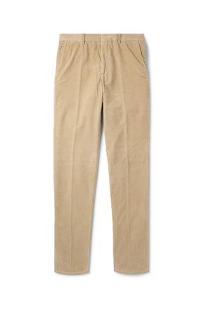 Loro Piana Jarno Hamptons Straight-Leg Cotton-Corduroy Trousers