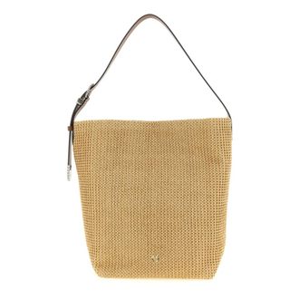 Pinko Bucket Big Bag - Dames - Schoudertassen - Beige - ONE Size - Katoen - Tassen