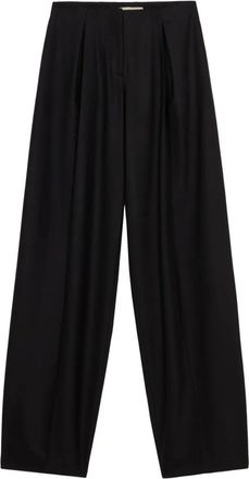 Blumarine Pantaloni con zip e pieghe - Nero